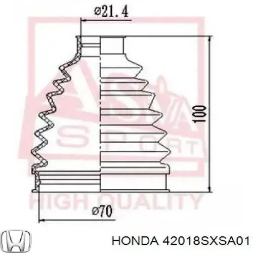 Comprar 42018SXSA01 Honda Fuelle de palier delantero exterior