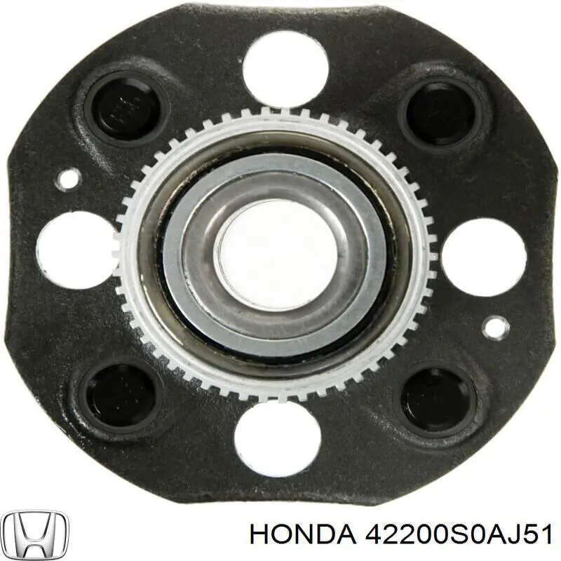 42200S0AJ51 Honda cubo de rueda trasero