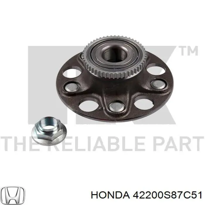 Buje de rueda Honda 42200S87C51 precio, desde 43,38 EUR