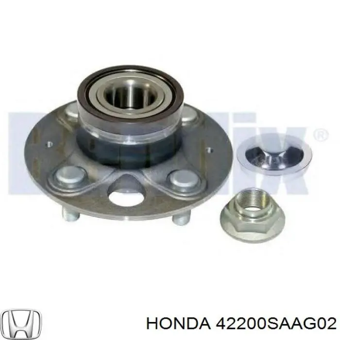 42200SAAG02 Honda cubo de rueda trasero