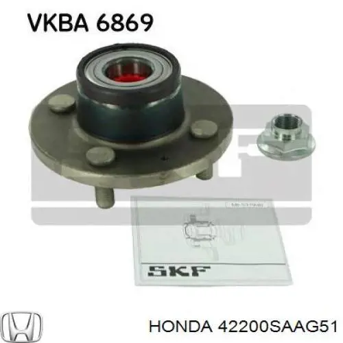 42200SAAG51 Honda Buje de rueda trasero
