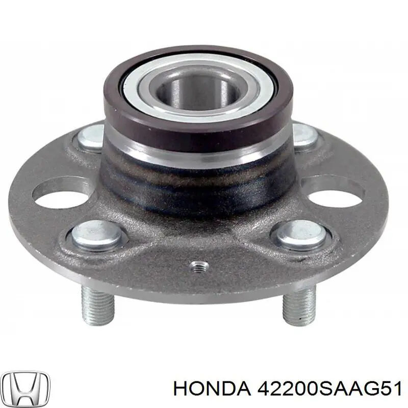 Cubo de rueda trasero 42200SAAG51 Honda