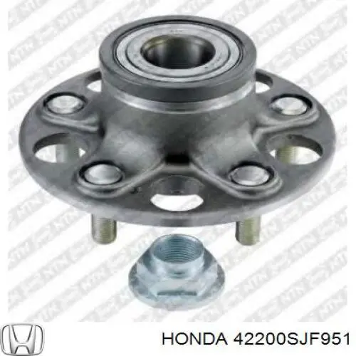 42200SJF951 Honda cubo de rueda trasero