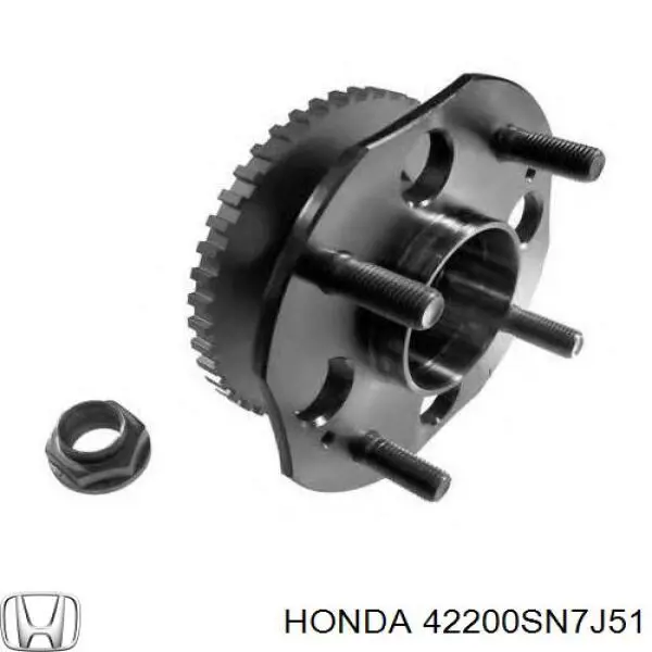 42200SN7J51 Honda cubo de rueda trasero