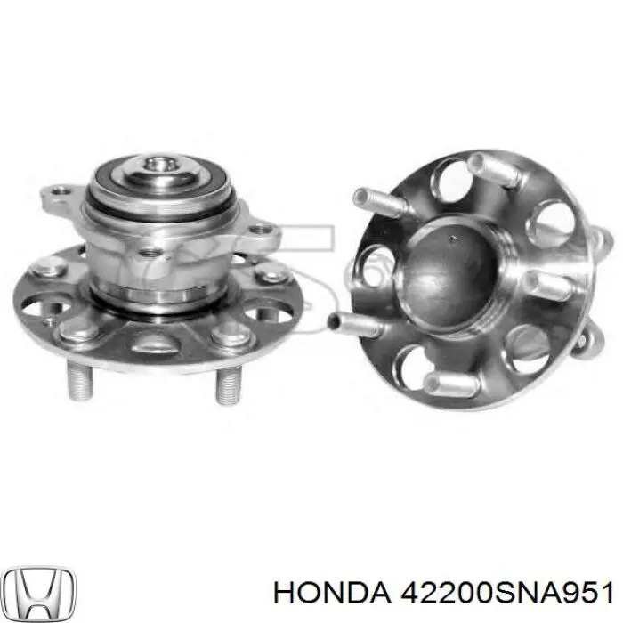 42200SNA951 Honda cubo de rueda trasero