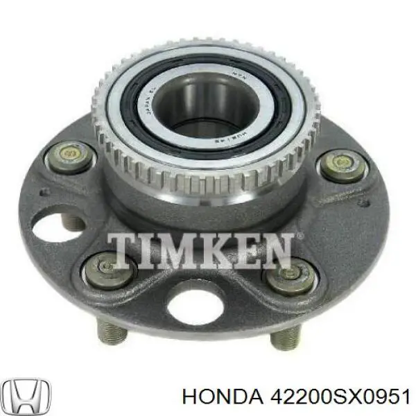 42200SX0951 Honda Buje de rueda trasero