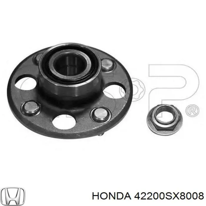 Cubo de rueda, Eje trasero para Honda Civic (EC, ED, EE)