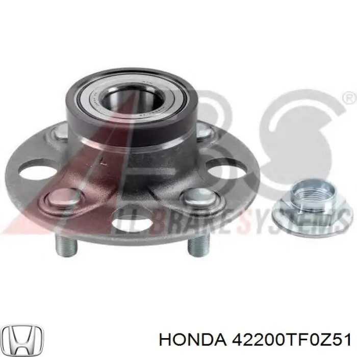 42200TF0Z51 Honda cubo de rueda trasero