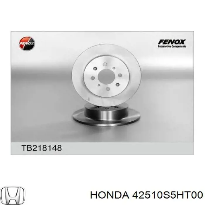 42510S5HT00 Honda disco de freno trasero