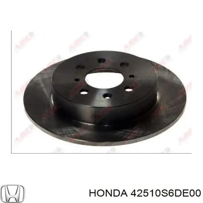 Disco de freno trasero Honda 42510S6DE00 precio, desde 35,35 EUR