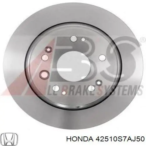 42510S7AJ50 Honda disco de freno trasero