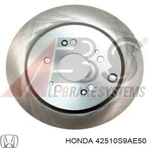 42510S9AE50 Honda disco de freno trasero