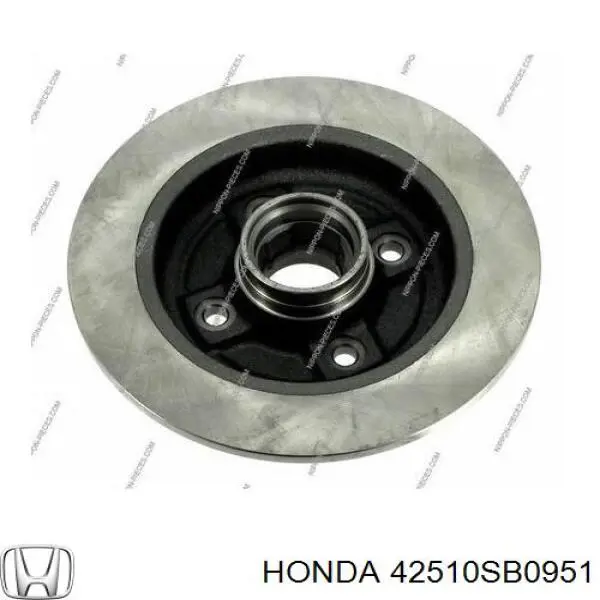 42510SB0951 Honda disco de freno trasero