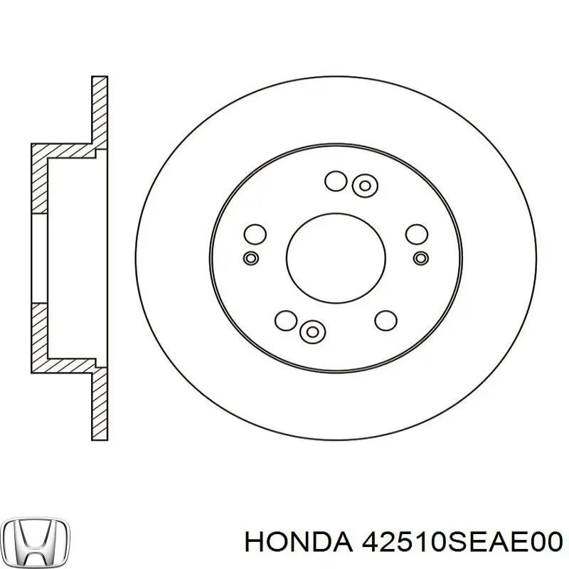 Comprar 42510SEAE00 Honda Disco de freno trasero