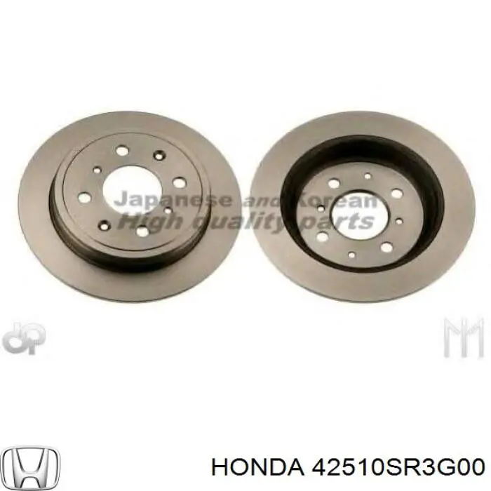 42510SR3G00 Honda disco de freno trasero