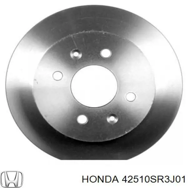 42510SR3J01 Honda disco de freno trasero