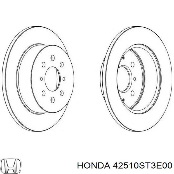 Comprar 42510ST3E00 Honda Disco de freno trasero