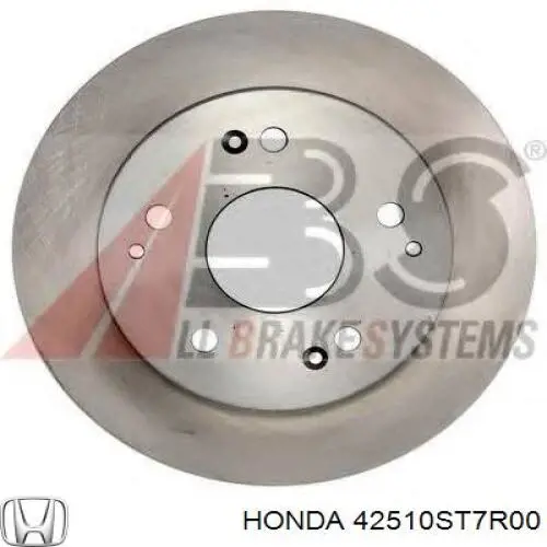 42510ST7R00 Honda disco de freno trasero