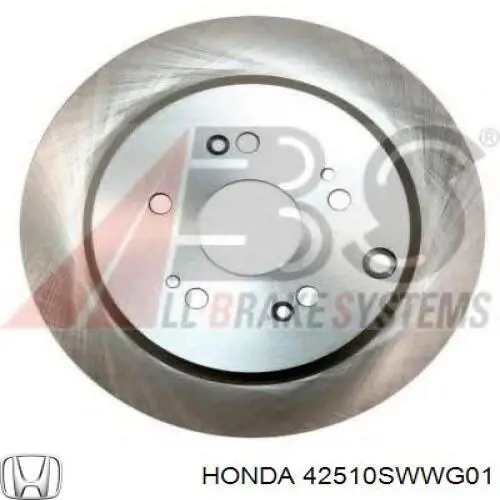 42510SWWG01 Honda disco de freno trasero