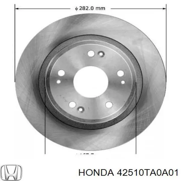 42510TA0A01 Honda disco de freno trasero