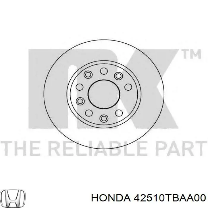 Comprar 42510TBAA00 Honda Disco de freno trasero