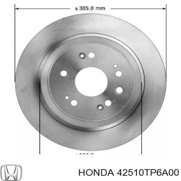 Comprar 42510TP6A00 Honda Disco de freno trasero