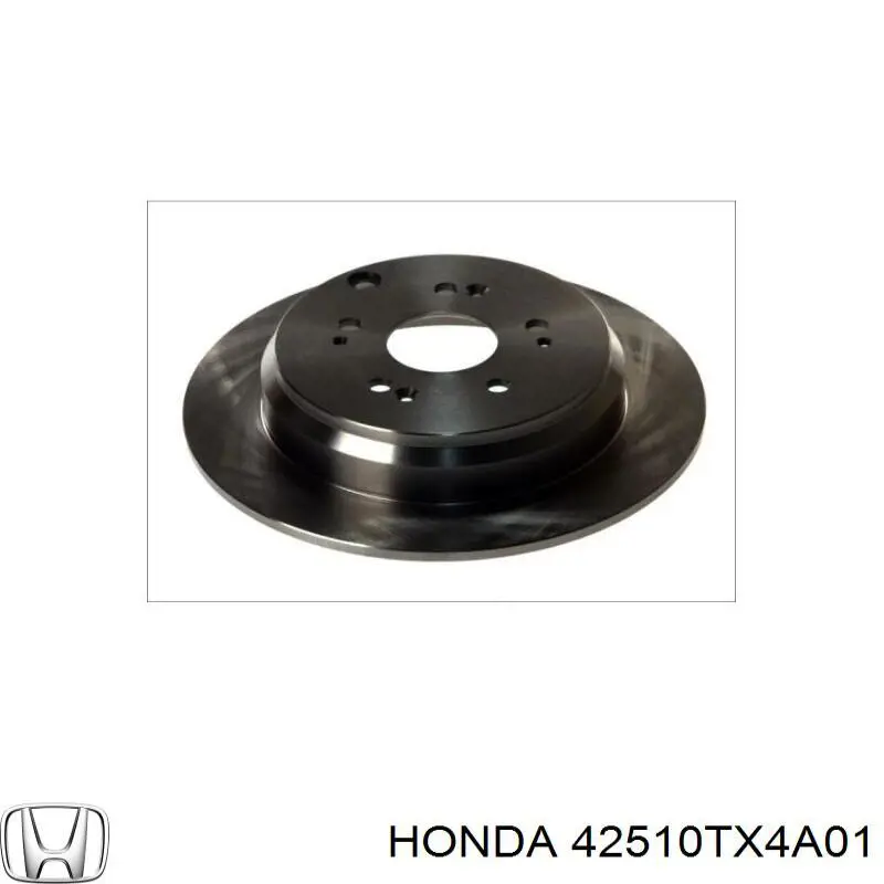 Disco de freno trasero 42510TX4A01 Honda