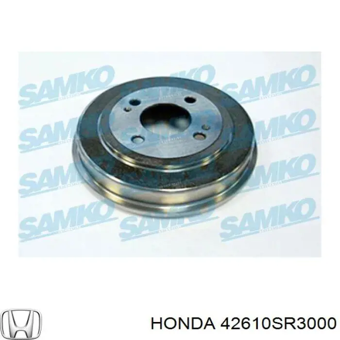 42610SR3000 Honda Tambor de freno trasero
