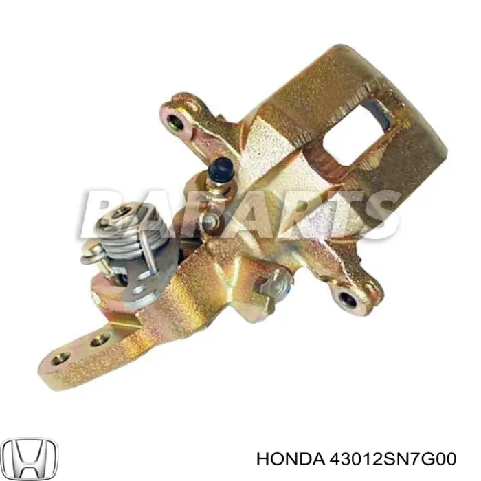 Pinza de freno trasera derecha 43012SN7G00 Honda