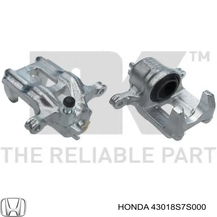 Pinza de freno trasera derecha 43018S7S000 Honda