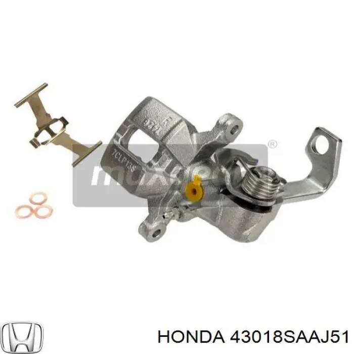 43018SAAJ51 Honda pinza de freno trasero derecho
