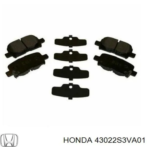 43022S3VA01 Honda pastillas de freno traseras