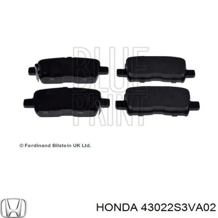 43022S3VA02 Honda pastillas de freno traseras