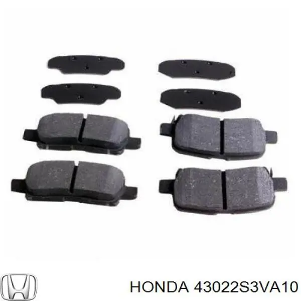 43022S3VA10 Honda pastillas de freno traseras