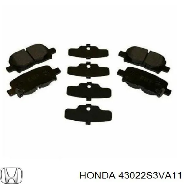 43022S3VA11 Honda pastillas de freno traseras