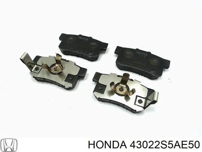 Comprar 43022S5AE50 Honda Pastillas de freno traseras