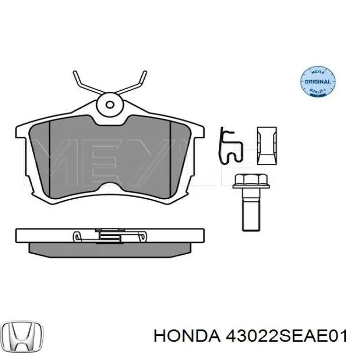 Pastillas traseras Honda 43022SEAE01