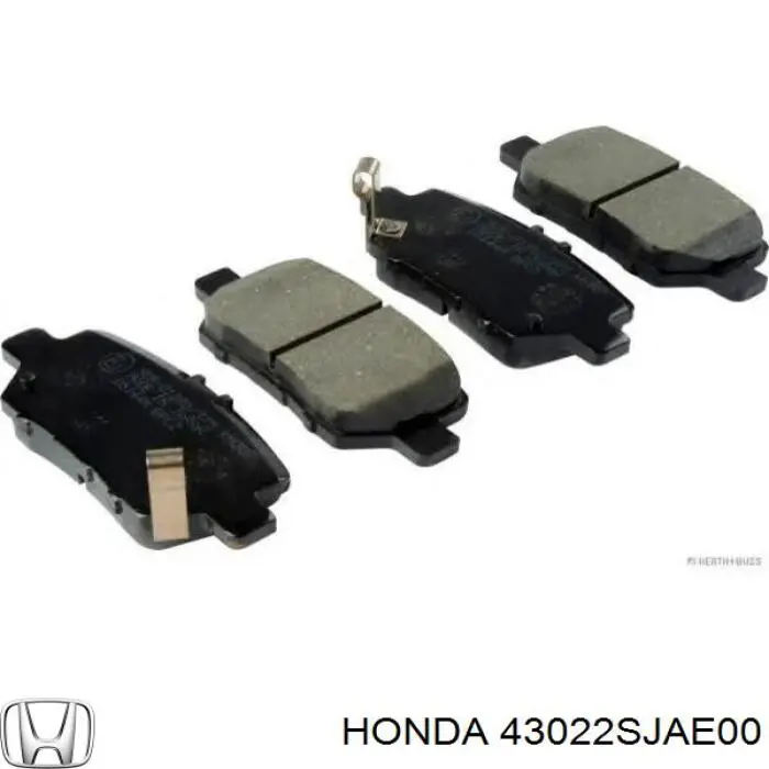 43022SJAE00 Honda Pastillas freno traseras