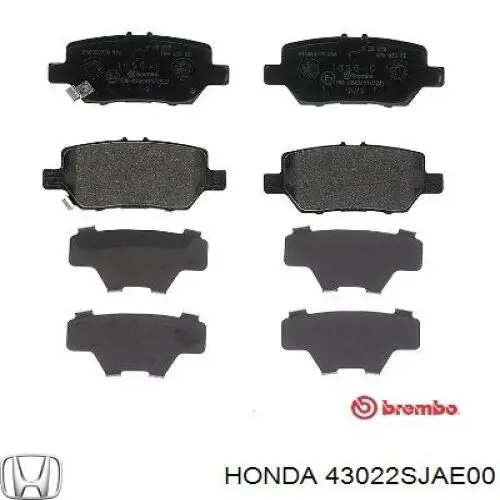 Comprar 43022SJAE00 Honda Pastillas de freno traseras