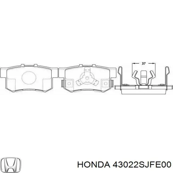 Comprar 43022SJFE00 Honda Pastillas de freno traseras