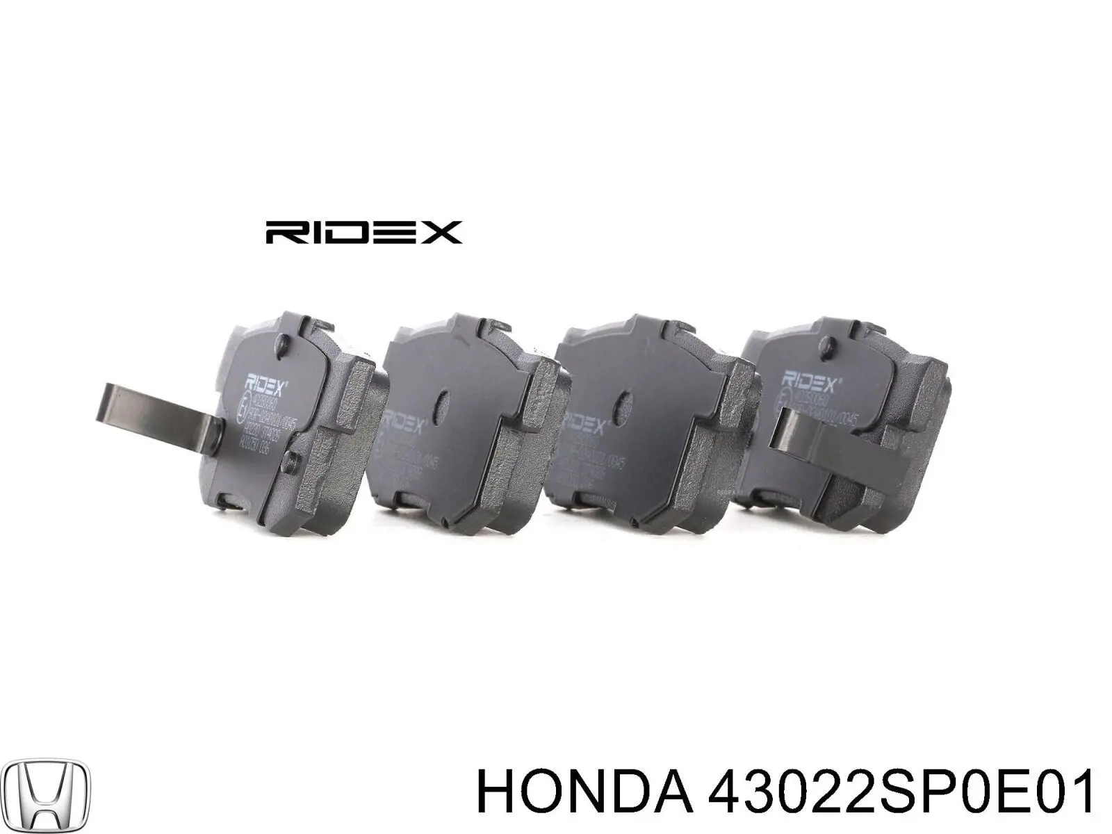 43022SP0E01 Honda Pastillas freno traseras