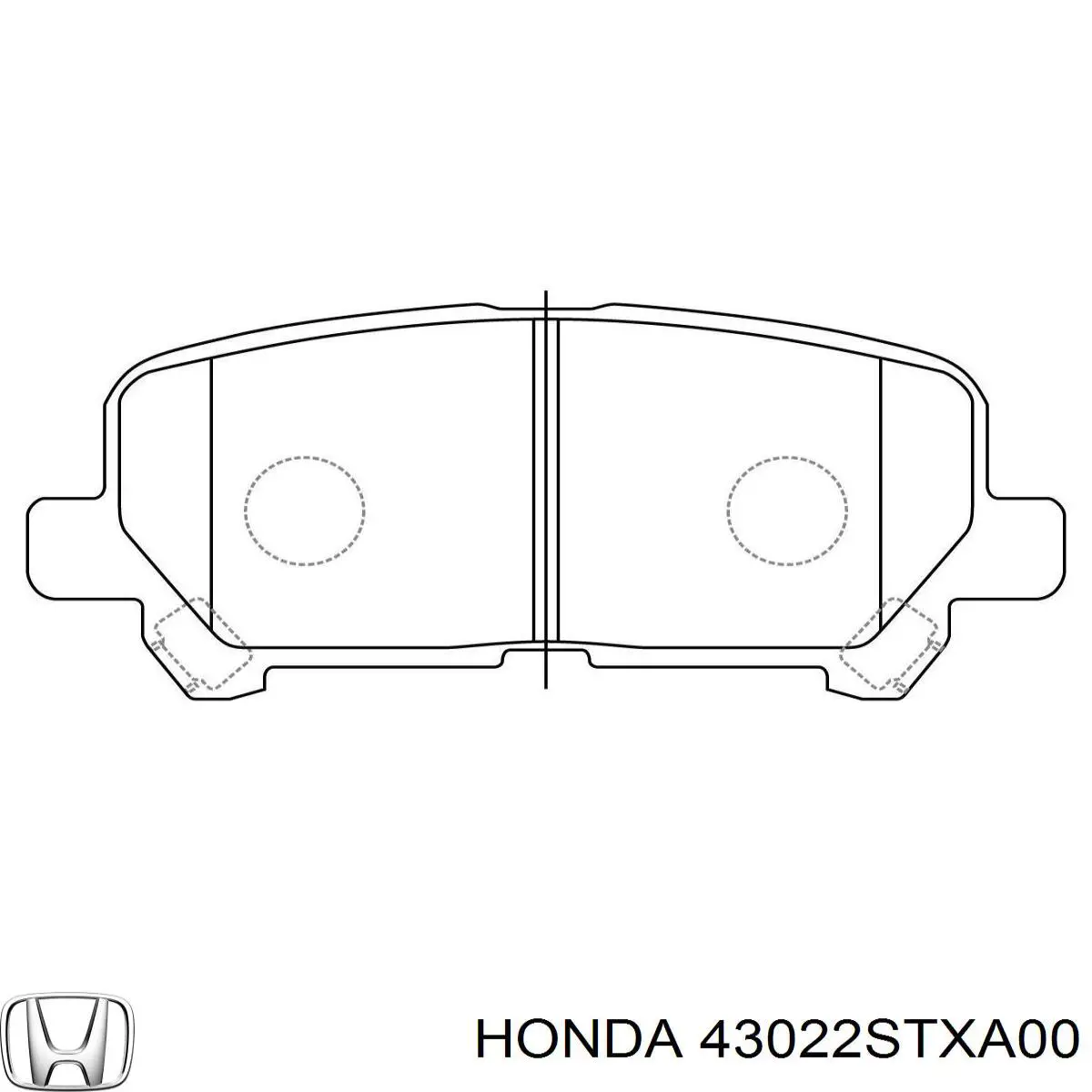 43022STXA00 Honda pastillas de freno traseras