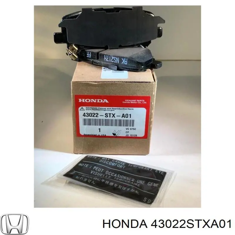 43022STXA01 Honda pastillas de freno traseras