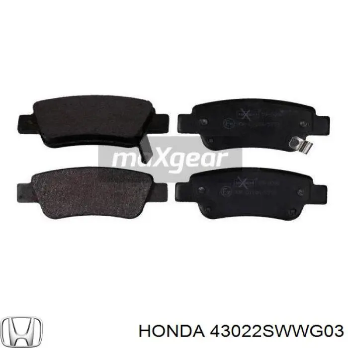 Pastillas traseras de freno Honda 43022SWWG03 precio, desde 28,00 EUR