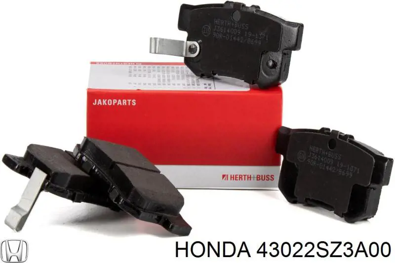 43022SZ3A00 Honda pastillas de freno traseras