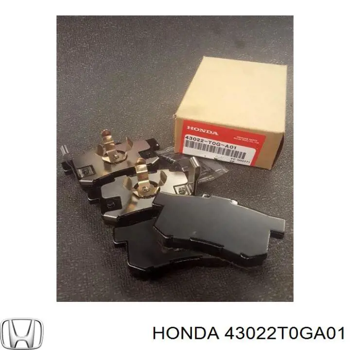 43022T0GA01 Honda pastillas de freno traseras