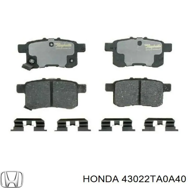 43022TA0A40 Honda pastillas de freno traseras