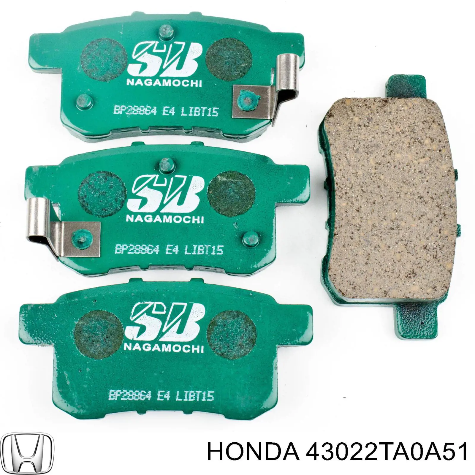 Comprar 43022TA0A51 Honda Pastillas de freno traseras