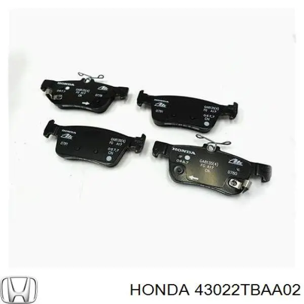 Pastillas traseras de freno Honda 43022TBAA02 precio, desde 21,84 EUR