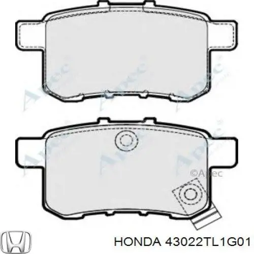 Pastillas traseras de freno Honda 43022TL1G01 precio, desde 27,44 EUR
